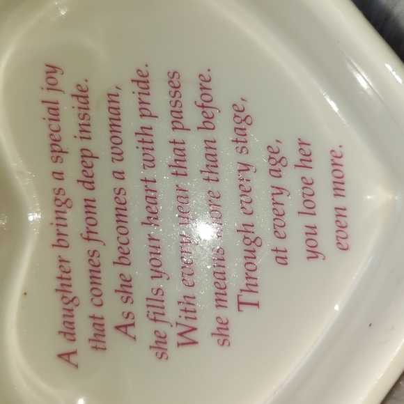 Musical Heart Trinket Jewelry Music Porcelain Floral Box - Picture 6 of 14